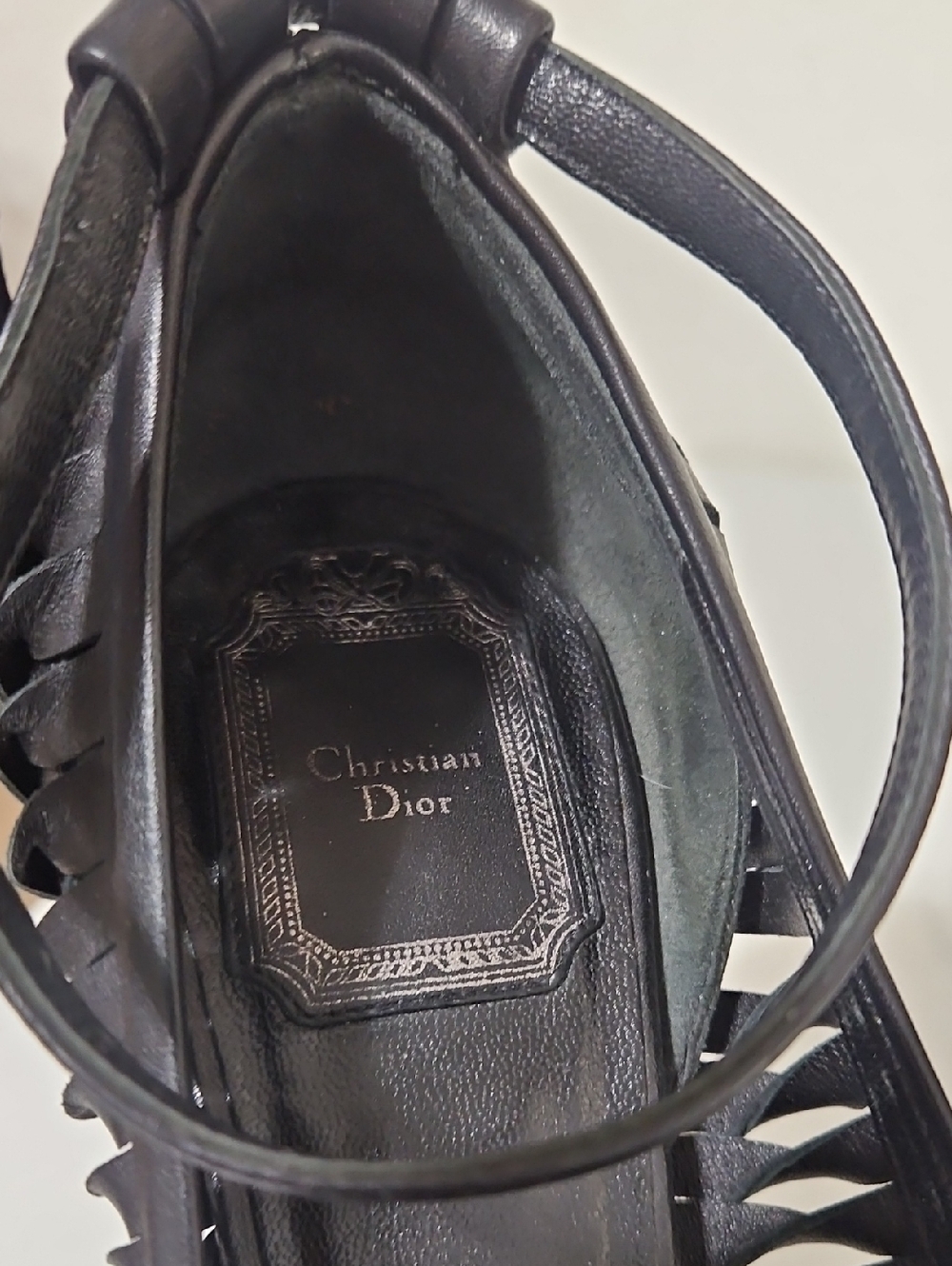 Christian Dior Def Anniversary Esca Cut-Out Ankle Strap Platform Sandals - Picture 4 of 11